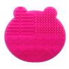 FRCOLOR 2 in 1 Silicone Makeup Brush Cleaner Dryer Brush Mat Holder for Women Girls view 1