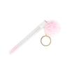 10Pcs Tube Eyelash Eyebrow Brush With Gold Keychain Fur Ball Glitter Mascara Wand For Lash Extension Makeup Tool Cleaning brush Mascara with tube case (pink) view 1