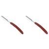 Healifty 2pcs Straight for Men Handmade Stainless Steel Shaving Tool Natural Wood and Portable Design for Barbers and Home Use view 1