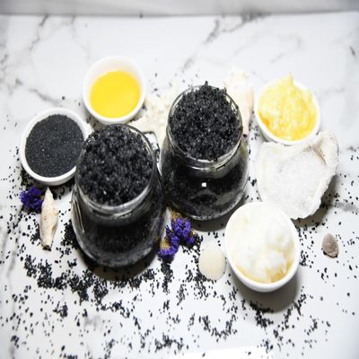 Black Hawaiian & Dead Sea Salt Scrub (Italian Lemon)