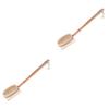 Alipis 2pcs Wooden Bath Body Brush Handle and Double-Sided Natural Bristles for Exfoliating and Massaging for Use Skid Design view 1