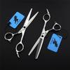 6.0 Inches Hair Cutting Scissors Kit, Barber Salon Hairdressing Shears, Salon Hair Blending Thinning Texturizing Shear, Hairdressing Thinning Shears, Japanese Stainless Steel, for Barber and Home Use view 3