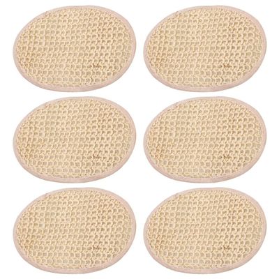 FOMIYES 6pcs Exfoliating Back Scrubber Loofah Bath Wipe for Body Care Natural Bath Wipes Shower Strap for Skin Exfoliation
