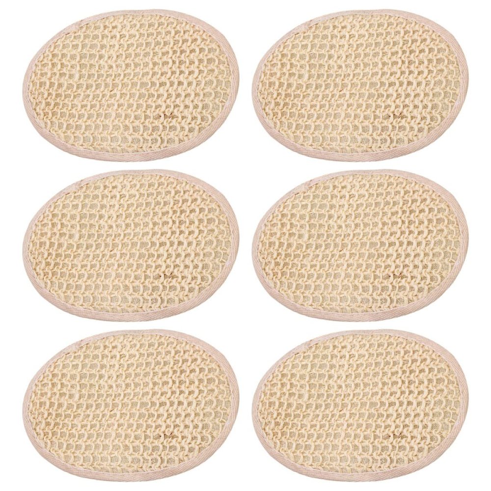FOMIYES 6pcs Exfoliating Back Scrubber Loofah Bath Wipe for Body Care Natural Bath Wipes Shower Strap for Skin Exfoliation