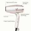 INFINITI PRO CONAIR SmoothWrap Hair Dryer, Blow Dryer with Diffuser and Concentrator Attachments, Advanced Plasma and Ceramic Technology for Less Frizz, More Volume, and Body, Champagne view 2
