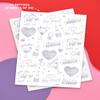 xo, Fetti Cheers Bachelorette Temporary Tattoos - 40 Iridescent Styles | Bachelorette Party Decoration, Bridesmaid Favor + Bride To Be view 2
