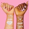 xo, Fetti Cheers Bachelorette Temporary Tattoos - 40 Iridescent Styles | Bachelorette Party Decoration, Bridesmaid Favor + Bride To Be view 3