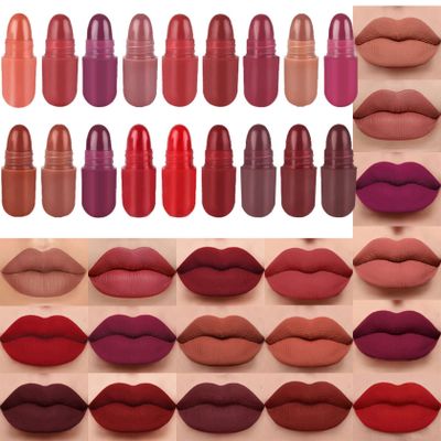 Fusang 18Pcs Mini Capsule Pills Lipstick Makeup Sets for Women - Highly Pigmented, Long Lasting, Waterproof, Matte Mini Red Pill Lipstick Set