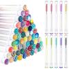 200 Pieces Mascara Wand Tube Set 100 Pcs Lash Spoolies for Eyelash Extensions 100 Pcs Diamond Empty Mascara Brush Disposable Colorful Eyebrow Applicator Makeup Tool, Mix Color (Lovely) view 1