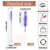 200 Pieces Mascara Wand Tube Set 100 Pcs Lash Spoolies for Eyelash Extensions 100 Pcs Diamond Empty Mascara Brush Disposable Colorful Eyebrow Applicator Makeup Tool, Mix Color (Lovely) view 2