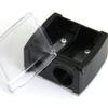 Pencil Sharpeners, Precision Cosmetic Pencil Sharpener for Eyebrow Eyeliner 2 Holes view 2