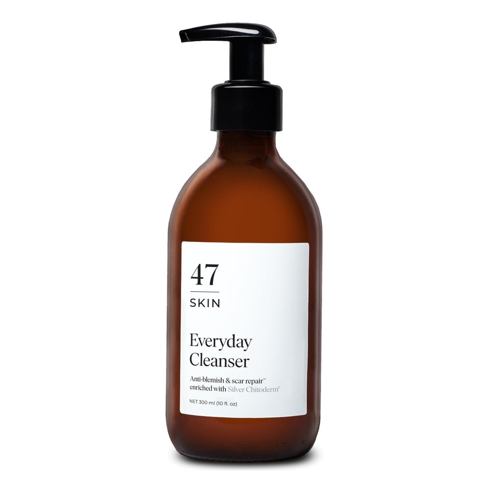 47 Skin Anti-blemish & Scar Repair Cleanser Enriched with Silver Chitoderm, Cleanser for All Skin Types, 300ml