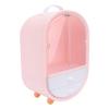 FOMIYES 1pc Double Door Practical Cosmetics Organizer Convenient Desktop Storage Container for Makeup Dustproof Design for Home Use Pink view 1