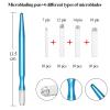 Fenshine Eyebrow Practice Kit with Blades Pigment Practice Skin Eyebrow Ruler Repair Gel Ring Cup Finger Gloves Pencil view 3