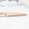 Saki Shears 5.5" Natsukashii Rose Gold Hair Cutting Scissors - Titanium Gold Polished Finish - Sharp Cutting Blades Crafted From Japanese Steel view 3