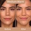 LUMINESS Silk Airbrush Spray Foundation & Buffing Brush Kit  Full Coverage Foundation & Dual-Sided Buffing Brush - Buildable Coverage, Anti-Aging Formula Hydrates & Moisturizes (Shade - Medium Warm) view 3