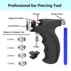 kamija Professional Ear Piercing Gun Kit with 20 Pairs 316L Surgical Stainless Steel Gun Stud Earrings for Body Nose Lip Salon Home Use view 2