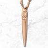 Saki Shears Ikigai Rose Gold Hairdresser Cutting Shears - 6" Inch Hair Scissors - For Students and Professional Use - Super Sharp and Durable - Rose Gold Titanium Finish view 3