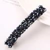 Vibibes Crystal Rhinestone Braided Barrettes Hair Clips Hair Accessories for Women Girls TS2034-Navy view 1