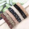 Vibibes Crystal Rhinestone Braided Barrettes Hair Clips Hair Accessories for Women Girls TS2034-Navy view 3