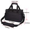 Barber Hairdressing Bag, for Solon Tools Bag Makeup Cosmetics Portable Handbag, Hair Stylist and Beauty Artist Travel Large Storage Bag(Black) view 4