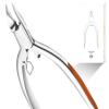 Moosec Toenail Clippers for Ingrown and Thick Toenails with Safety Lock Comfortble Wooden Handle Sturdy Toenail Clippers view 1