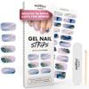 MOYOU LONDON Semi Cured Gel Nail Strips - 20 Pcs. Waterproof Gel Nail Wraps, Cures in Sunlight or UV/LED Lamp, Lasts Up to 2+ Weeks, Stretchable, Easy to Apply & Remove, Vegan & Cruelty-Free view 1