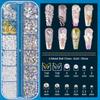 Nail Art Rhinestone Glue Gel&2 Boxes 3D Charms Accessories Kit 5, 1 Pc of 15ml Rhinestone Glue(UV/LED Needed)+3D Flowers Nail Decors Gems Crystal Pearls Bow Beads with Dual-End Brush Tool And Tweezer view 3