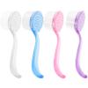 Artibetter Silicone Face Scrubber 4pcs Facial Cleansing Brush Face Scrubbers with Handle Exfoliating Facial Brush Soft Bristle Exfoliator Cleaner Brush for Wet or Dry Brushing Pore Scrubber view 1