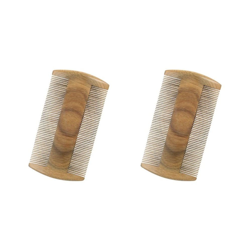 Beaupretty 2pcs Natural Sandalwood Hair Care Massage Comb Static Proximityk Hairdressing Tool