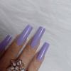 ZYBUXY 120pcs Luxury Lady Purple Press on Nails Super Long Rectangl Acrylic Salon Solid color Fake Nails Ballet Glossy for women and Girl False Nails view 2
