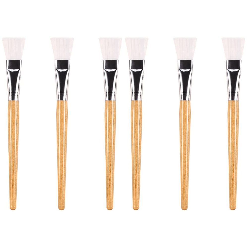 Beaupretty 6pcs Professional Face Mask Brush Soft Facial Mud Mask Alicator for Women Applicator Comfortable Touch
