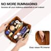ALEXTINA Large Capacity Travel Cosmetic Bag - Travel Makeup Bags for Women Waterproof PU Leather Checkered Makeup Organizer Bag with Dividers and Handle,Toiletry Bag for Cosmetics, White view 3