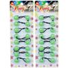 16 Pcs Hair Ties 20mm Ball Bubble Ponytail Holders Glow in the Dark Colorful Elastic Accessories (Green) view 1