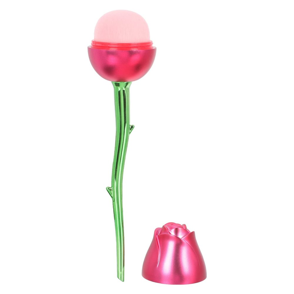 minkissy Rose Foundation Brush Handle Brush Foundation Makeup Brush Makeup Gadgets Buffing Brush Loose Brush Foundation Blending Brush Make up Kit Abs Handle Roses Cosmetic