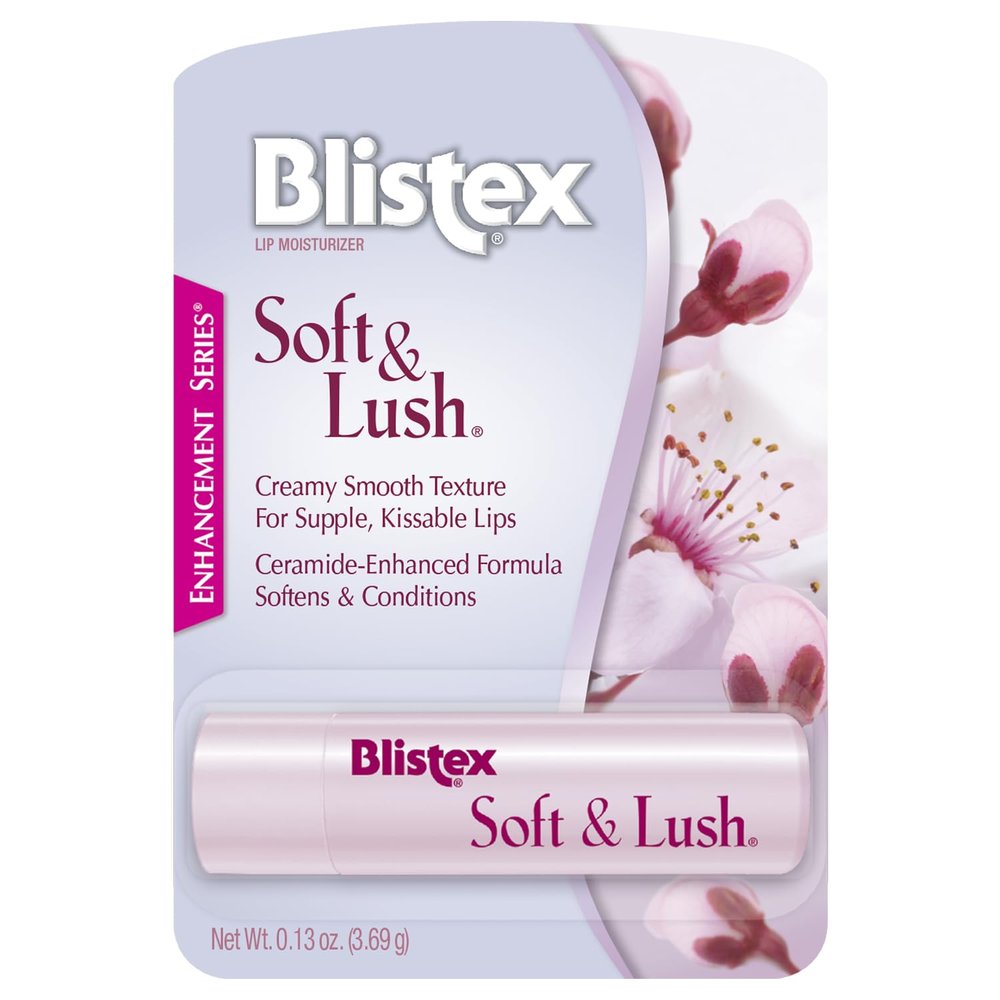 Blistex Soft & Lush Lip Protectant, 0.13 Ounce Tube, Pack of 6 Softens & Conditions, Creamy Smooth Texture, Hydrating Lip Balm, Daily Lip Hydration,