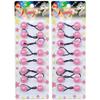 16 Pcs Hair Ties 20mm Ball Bubble Ponytail Holders Glow in the Dark Colorful Elastic Accessories (Pink) view 1
