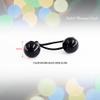 16 Pcs Hair Ties 20mm Ball Bubble Ponytail Holders Glow in the Dark Colorful Elastic Accessories (Pink) view 2