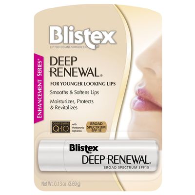 Blistex Deep Renewal, Anti-Aging Formula, 0.13 Ounce, Pack of 6 Moisturizes, Protects & Revitalizes, Broad Spectrum SPF 15, For Younger Looking Lips, Softens & Smooths Lips, Hydrating Lip Balm
