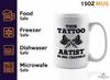 Bubble Hugs Tattoo Artist Coffee Mug 15oz White - Ink-Credible - Gifts for My Tattoo Artist Tattoos Tats Tattooing Skin Design Professional view 4