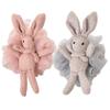 Kids Bath Loofah- 2 Pack Cute Animal Shaped Bath Luffa, Soft Mesh Pouf Shower Sponge Set for Baby & Toddler, Pink & Grey Reusable Travel lofa for Girls, Gentle Body Scrubber Wash for Women view 1