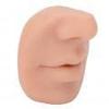 ZJchao Silicone Piercing Model, Piercing Face Model with Mouth Flexible for Salon Teaching Practicing Piercings Practice Tools Soft Imitation Nose Model Reusable Nose Displays (Medium Skin Color) view 1