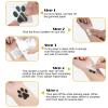 Jutom 30 Sheets 240 Pcs Dog Paw Glitter Tattoo Sticker Temporary Tattoos Dog Paw Body Tattoos for Women Girls Face Body Accessories(Fresh Color) view 3