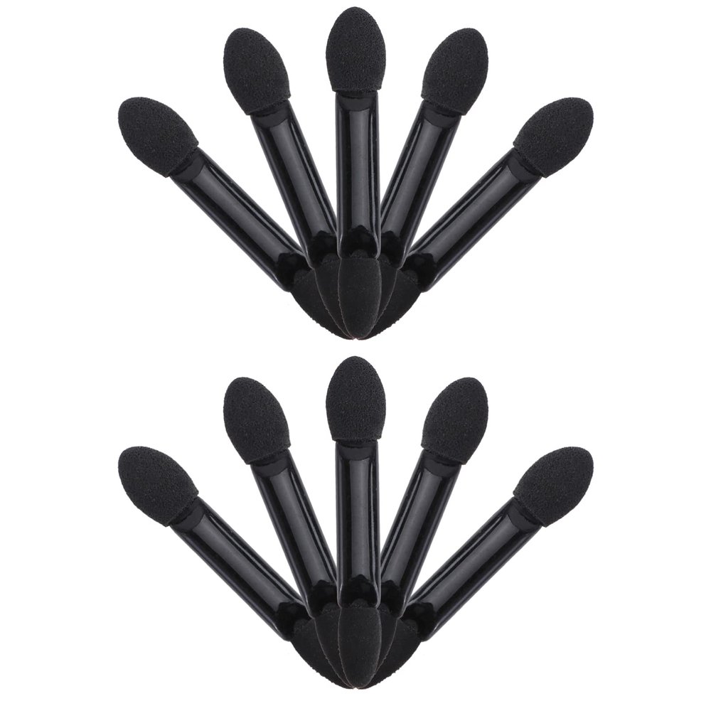 Beaupretty 10pcs Dual Sided Eyeshadow Brush Sponge Applicator Set Disposable Makeup Tool Kit