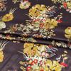 100cm*148cm Flowers Print Satin Cloth Soft Polyester Charmeuse Lining Scarf Pajamas Fabric Hairband Headwear Material (Color 9) view 3