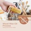 Larbois Nail Brush for Cleaning Fingernails, 2Pack Wooden Nail Brushes Fingernail Brush for Cleaning Nail Scrub Brush Two-Sided with Hanging Rope (Beechwood) view 4