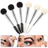 FRCOLOR 18pcs Double-headed Makeup Sponge Brush for Eyebrows and Applicator for Liquid and Powder Cosmetics for Daily Use and Gifting Special Occasions view 4
