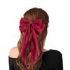BBRATS Hair Bow Women Satin Hair Bow Clip Large Silky Hair Barrettes with Big Ribbon Large Vintage Bow Clip for Hair Accessories (RED) view 3