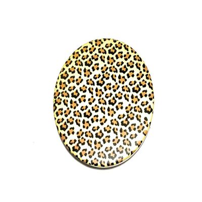 3" Animal Print Folding Makeup Round Compact Mirror