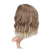 Ryakos Beautiful Wig Blonde Mix Brown Wave Shoulder Length Wig with Bangs for White Women Bob Wig Short Synthetic Hair for Party Use Daily Use Wigs (Color : As Shown) view 4
